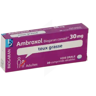 Ambroxol Biogaran Conseil 30 Mg, Comprimé Sécable à Saint-Brevin-les-Pins