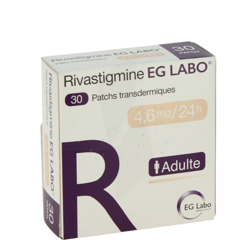 Rivastigmine Eg Labo 4,6 Mg/24 H, Patch Transdermique