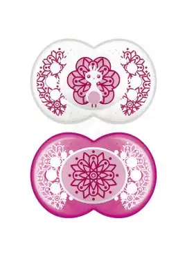 Mam Sucette Anatomique Silicone 2ème âge Assorties B/2 à PODENSAC
