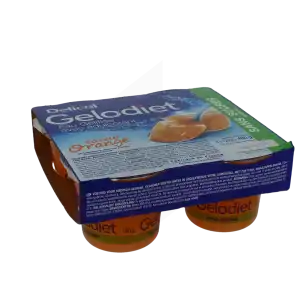Gelodiet Eau Gélifiée édulcorée Orange 4pots/120g à CERNAY
