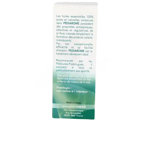 Pediarome Déodorant Régulateur Pieds Spray/50ml