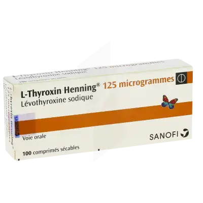 L-thyroxin Henning 125 Microgrammes, Comprimé Sécable à VILLERS-LE-LAC