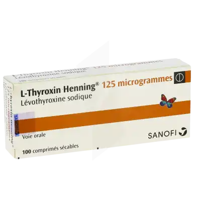 L-thyroxin Henning 125 Microgrammes, Comprimé Sécable à CANALS