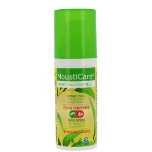Mousticare Spray Peau Zones Tempérées Fl/50ml