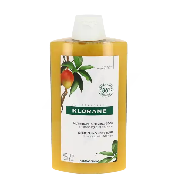 Klorane Mangue Shampooing Nutrition Cheveux Secs 400ml
