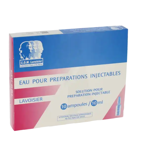 Eau Pour Preparations Injectables Lavoisier, Solution Pour Préparation Injectable
