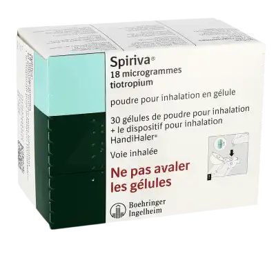 Spiriva 18 Microgrammes, Poudre Pour Inhalation En Gélule à ROMORANTIN-LANTHENAY