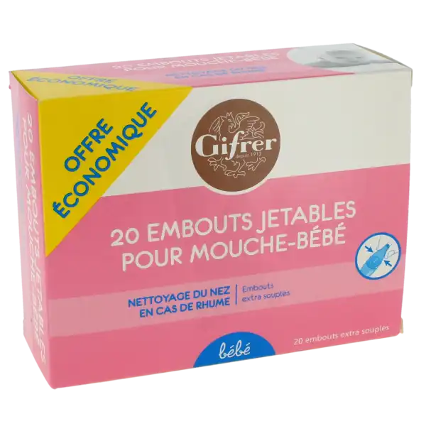 Gifrer Embout Mouche-bébé Par Aspiration B/20