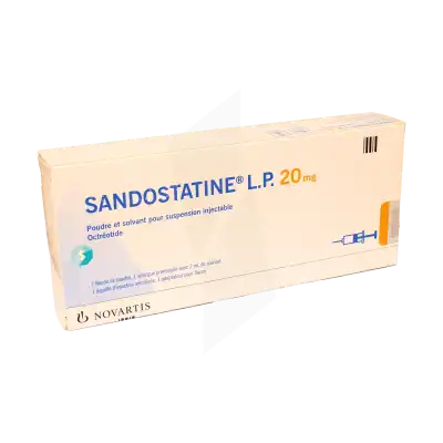 SANDOSTATINE L.P. 20 mg, poudre et solvant pour suspension injectable