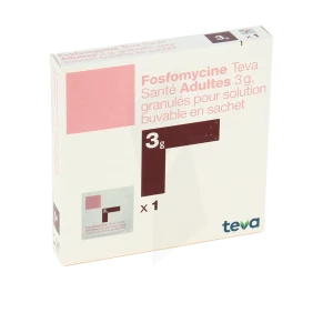 Fosfomycine Teva Sante Adultes 3 G, Granulés Pour Solution Buvable En Sachet