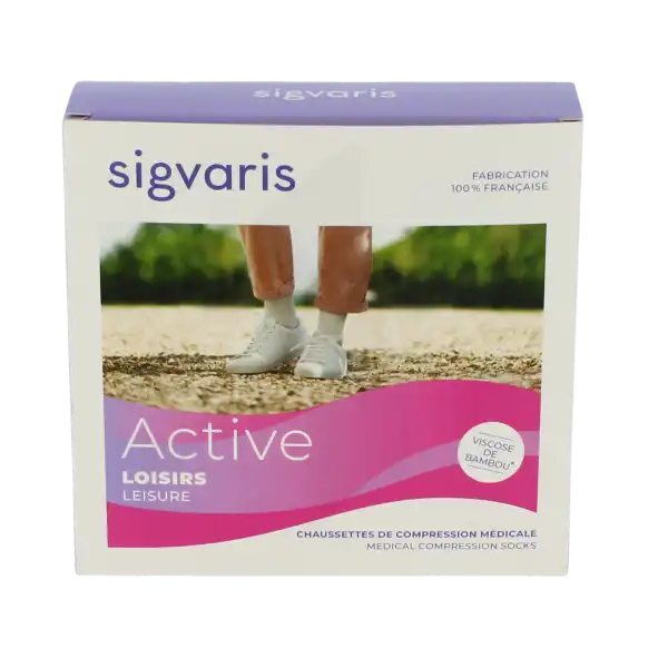 Sigvaris 2 Active Loisirs New Chaussette Femme Noir Sn