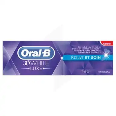 Oral B 3d White Luxe Eclat Et Soin, Tube 75 Ml