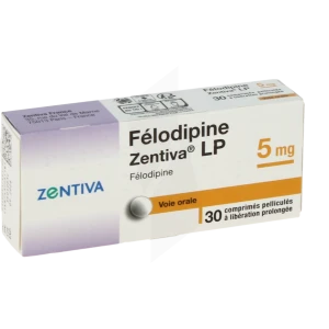 Felodipine Zentiva L.p. 5 Mg, Comprimé Pelliculé à Libération Prolongée