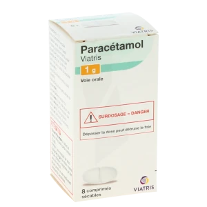 Paracetamol Viatris 1000 Mg, Comprimé Sécable