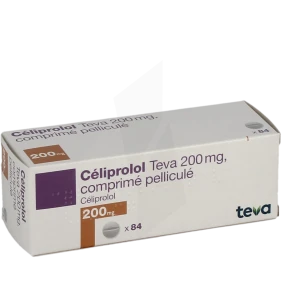 Celiprolol Teva 200 Mg, Comprimé Pelliculé