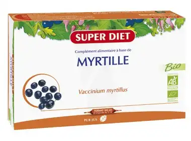 Superdiet Myrtille Bio Solution Buvable 20 Ampoules/15ml à Angers
