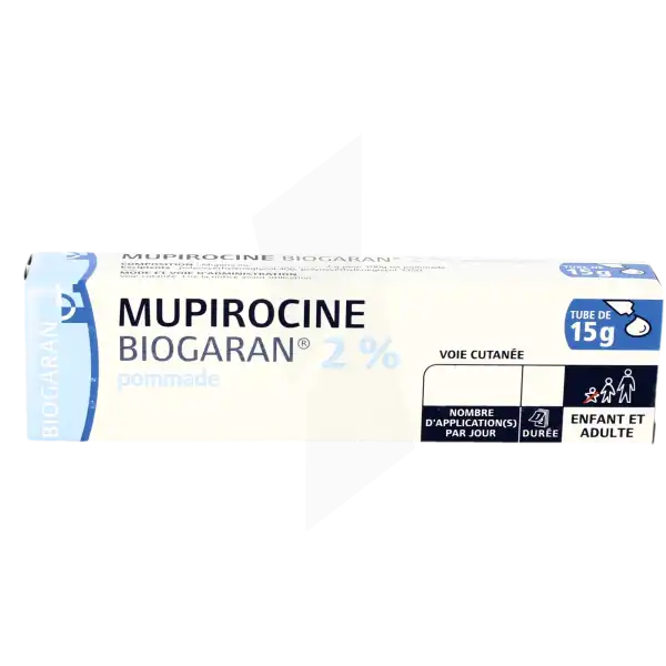 Mupirocine Biogaran 2 %, Pommade