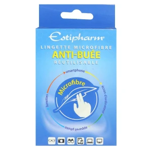 Estipharm Lingette Anti-buée Microfibre Réutilisable B/1