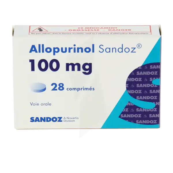 Allopurinol Sandoz 100 Mg, Comprimé