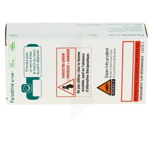 Paroxetine Arrow 20 Mg, Comprimé Pelliculé Sécable