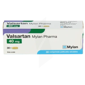 Valsartan Viatris 40 Mg, Comprimé Pelliculé Sécable