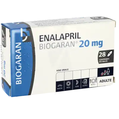 Enalapril Biogaran 20 Mg, Comprimé Sécable à ROMORANTIN-LANTHENAY