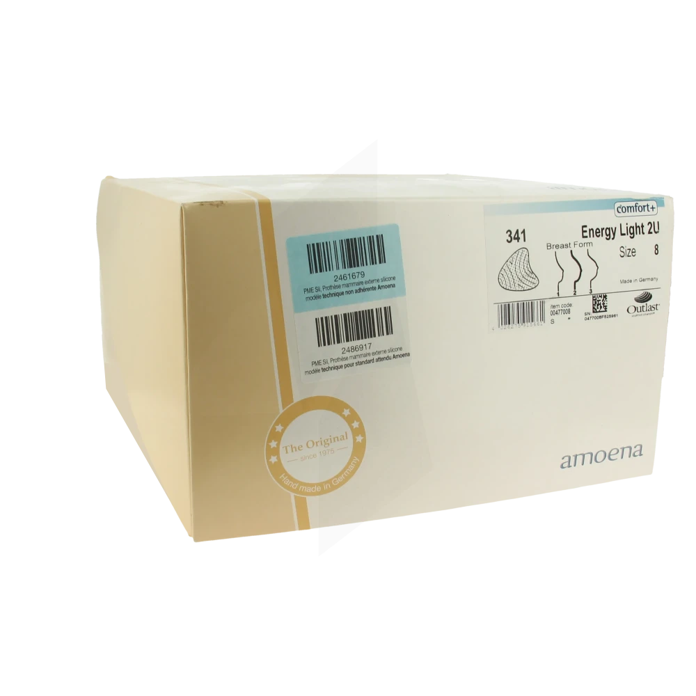Amoena Energy Light 2u Prothèse Mammaire T8