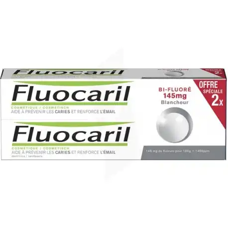 Fluocaril Bi-fluoré 145 Mg Pâte Dentifrice Blancheur 2*75ml