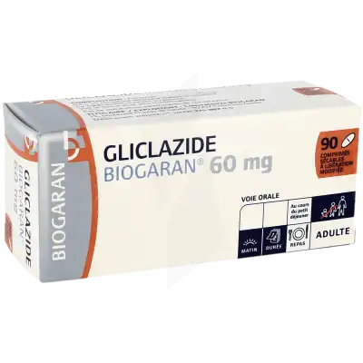 Gliclazide Biogaran 60 Mg, Comprimé Sécable à Libération Modifiée à STRASBOURG