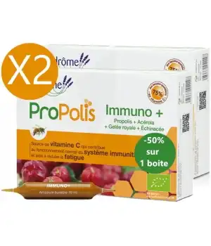 Ladrôme Propolis Solution Buvable Immuno+ 2b/20 Ampoules/10ml à VOGÜÉ