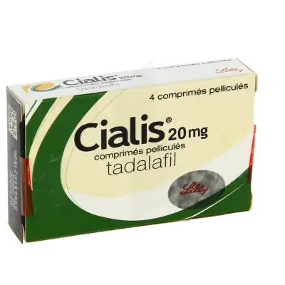 CIALIS 20 mg, comprimé pelliculé