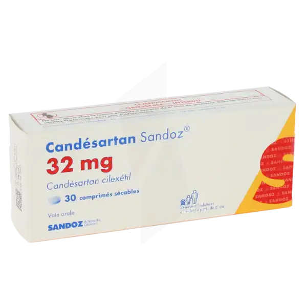 Candesartan Sandoz 32 Mg, Comprimé Sécable