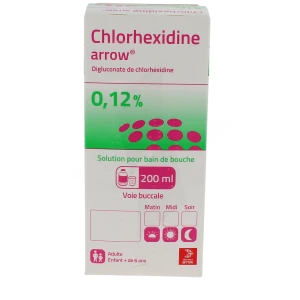 Chlorhexidine Arrow 0,12 %, Solution Pour Bain De Bouche