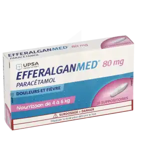 Efferalganmed 80 Mg, Suppositoire à CUGNAUX