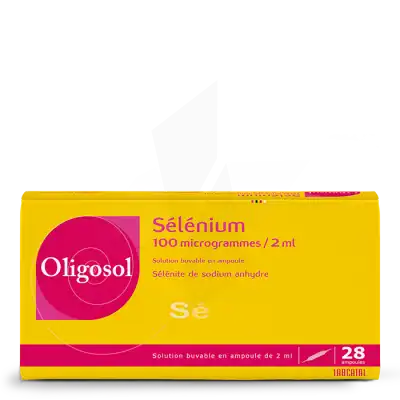 Oligosol Selenium 100 µg/2 Ml Solution Buvable 28 Ampoules/2ml à Eysines
