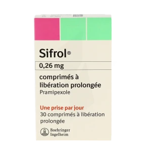 Sifrol 0,26 Mg, Comprimé à Libération Prolongée