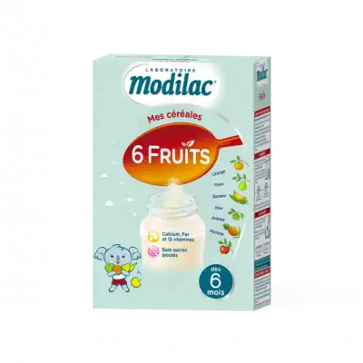 Modilac Céréales Farine 6 Fruits à Partir De 8 Mois B/300g à JOINVILLE-LE-PONT