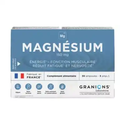 Granions Magnésium 150mg à Beaujeu-Saint-Vallier-Pierrejux-et-Quitteur