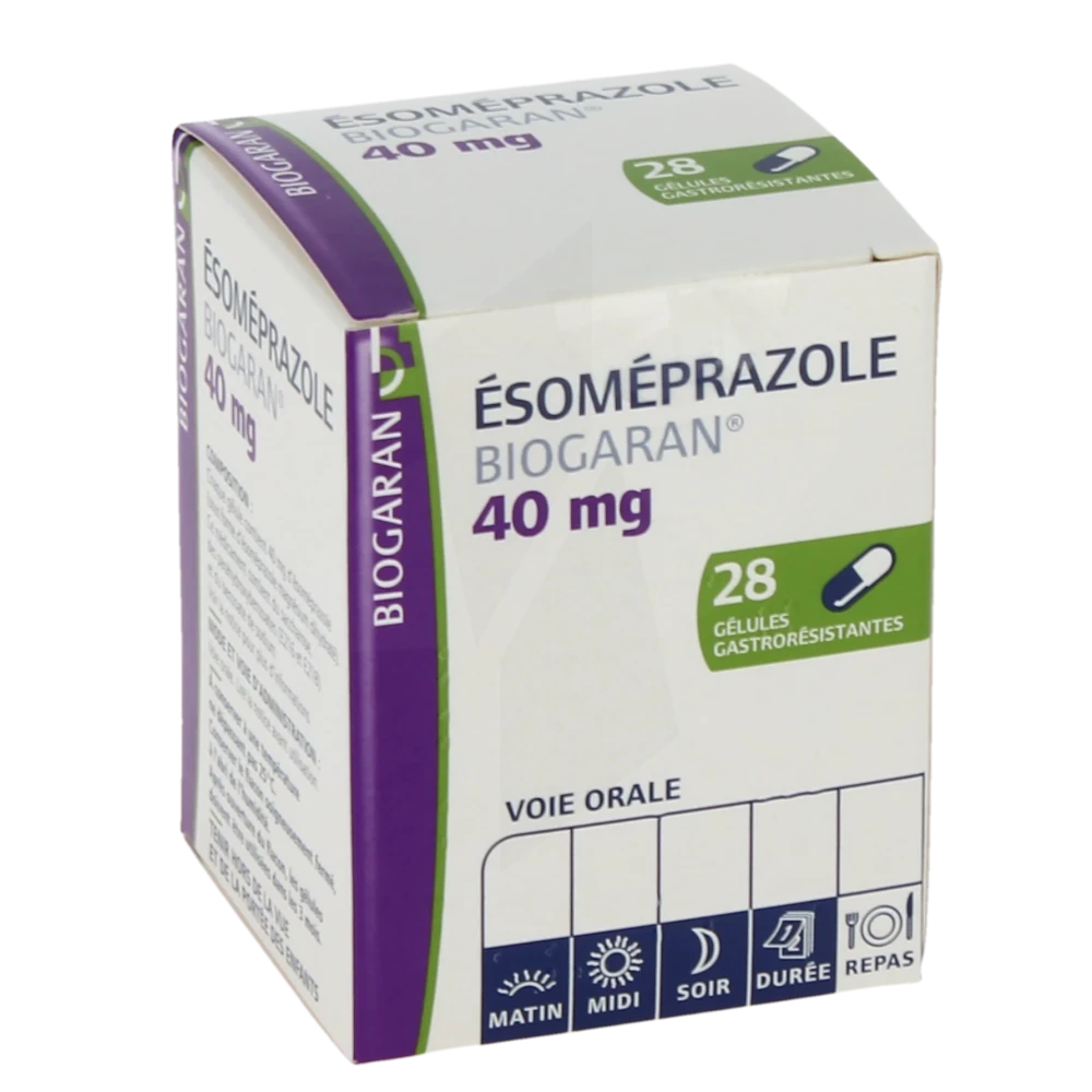 Esomeprazole Biogaran 40 Mg, Gélule Gastro-résistante