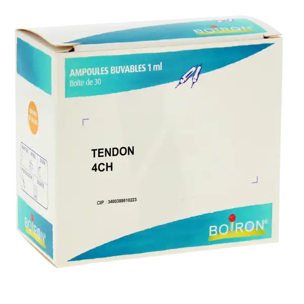 Boiron Tendon 4ch Solution Buvable En Ampoules Boîte De 30 Ampoules