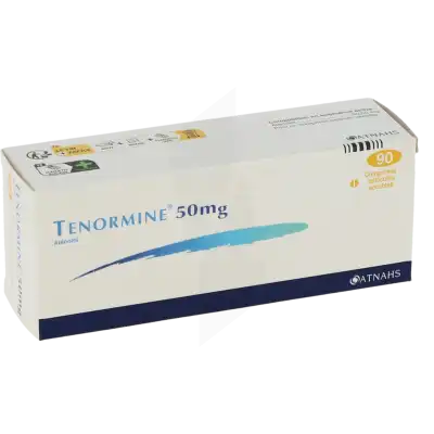 TENORMINE 50 mg, comprimé pelliculé sécable