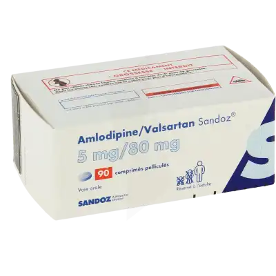 Amlodipine/valsartan Sandoz 5 Mg/80 Mg, Comprimé Pelliculé à Clermont-Ferrand