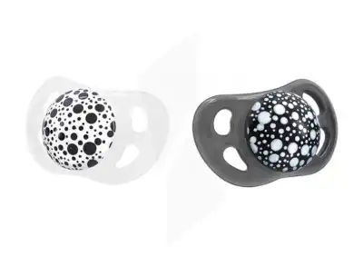TWISTSHAKE SUCETTE GRIS/BLANC 0-6M 2