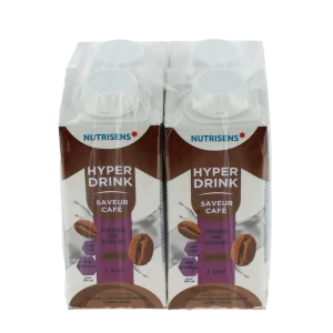 Nutrisens Hyperdrink 2kcal Fibres Nutriment Café 4 Briques/200ml