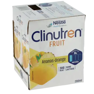 Clinutren Fruit Nutriment Ananas Orange 4briques/200ml à Aubenas