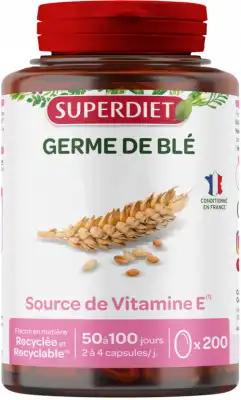 Superdiet Huile Germe De Blé Caps Pot/200 à Colomiers