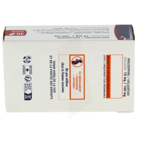 Amlodipine/valsartan Biogaran 10 Mg/160 Mg, Comprimé Pelliculé