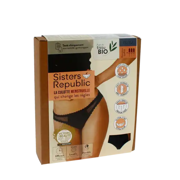 Sisters Republic Sidonie Culotte Menstruelle Bikini Flux Super Txl