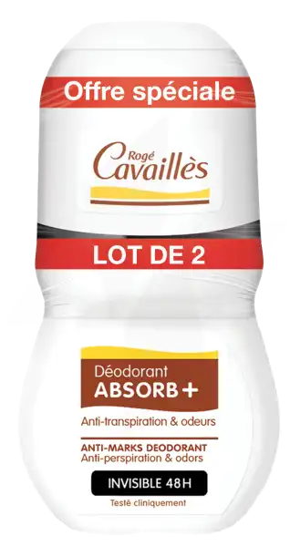 Rogé Cavaillès Déodorants Déo Absorb+ Invisible Roll-on 2x50ml