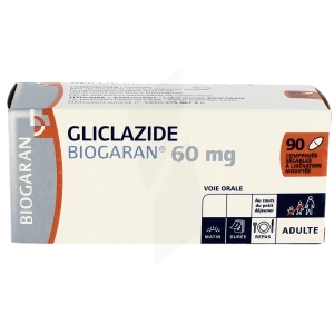 Gliclazide Biogaran 60 Mg, Comprimé Sécable à Libération Modifiée